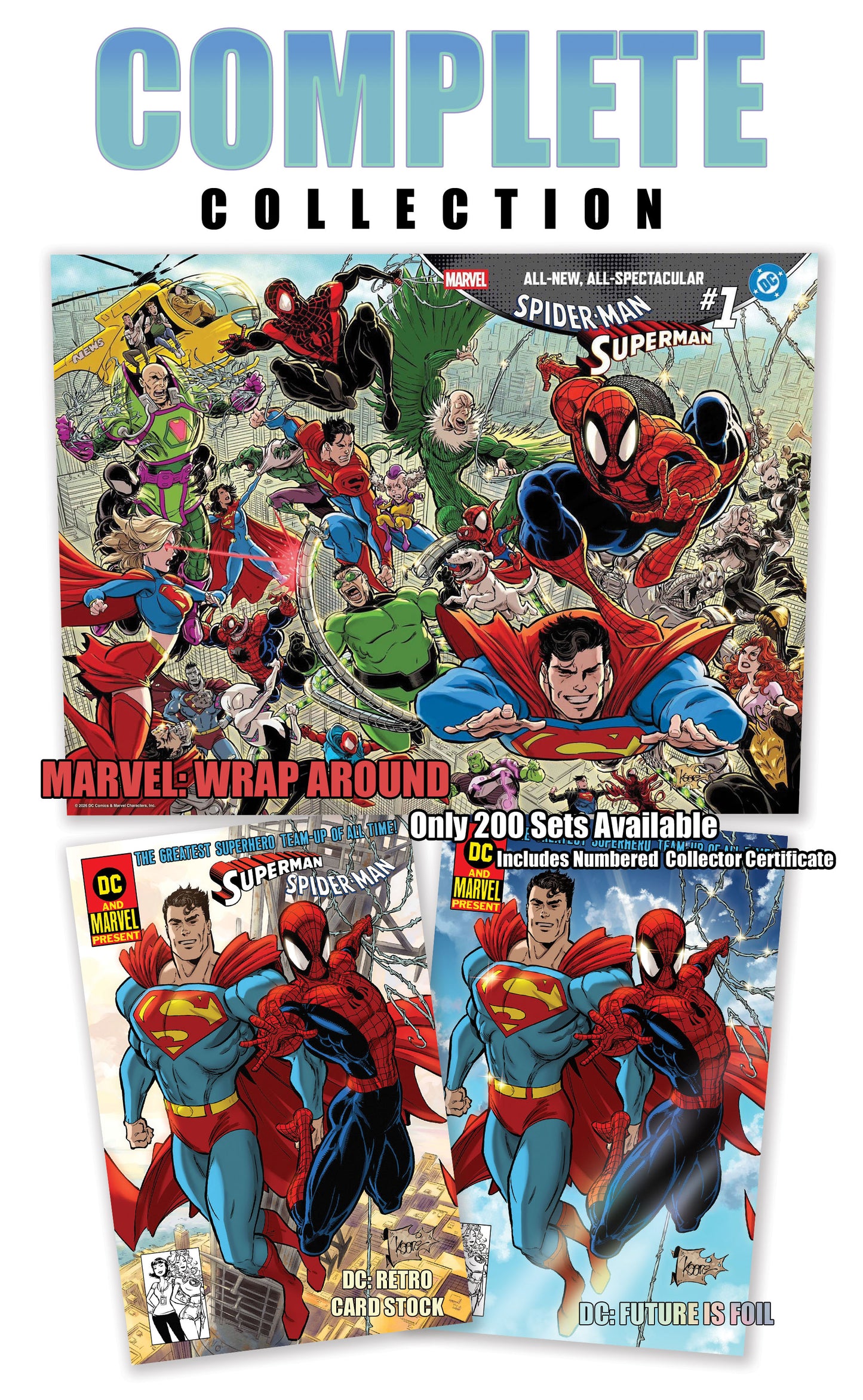 Spider-Man / Superman COMPLETE COLLECTION – Signed Limited Set (200 Sets)