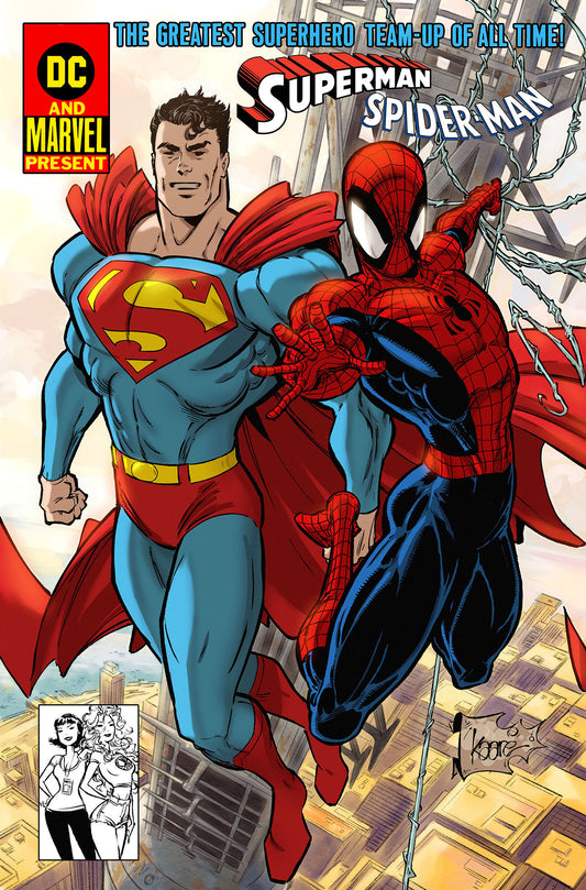 Superman & Spider-Man #1: RETRO CARDSTOCK VARIANT