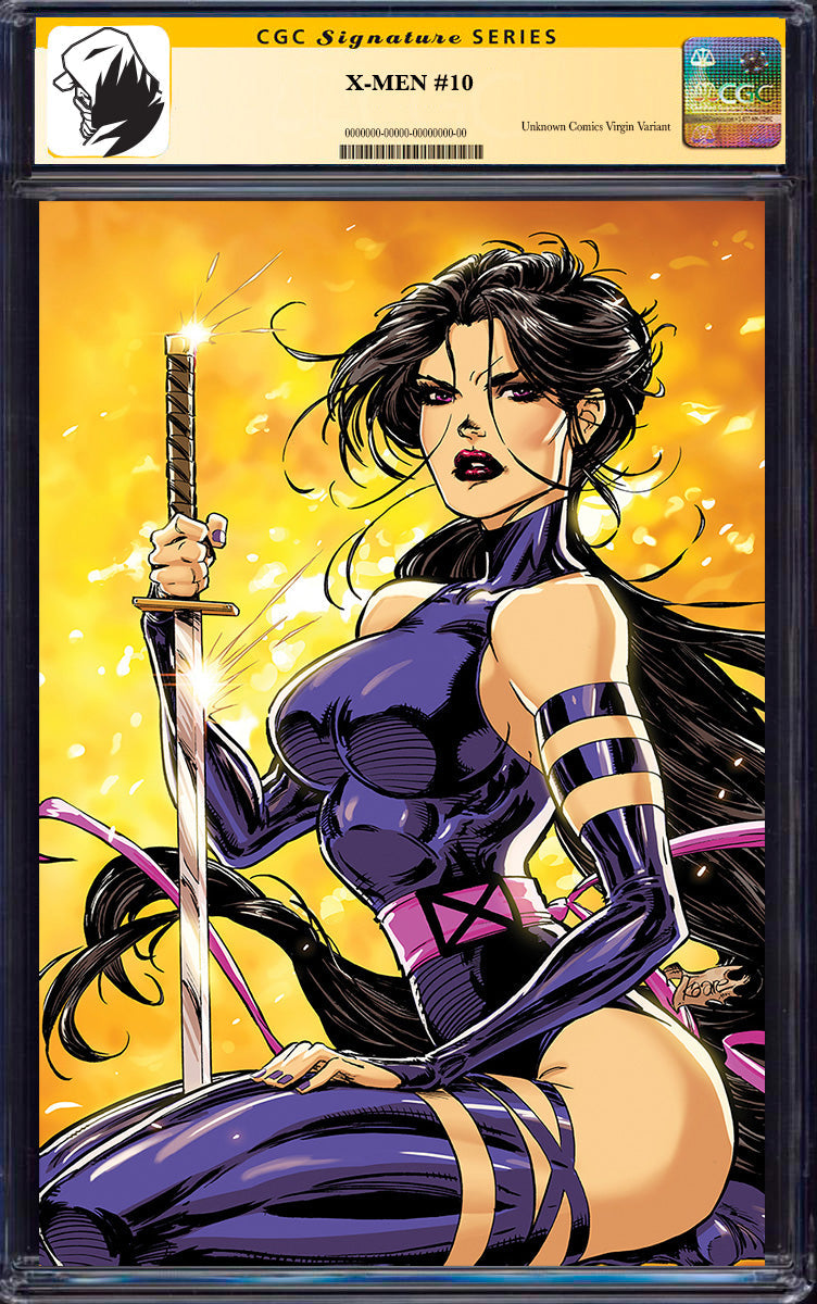 [SIGNED CGC 9.6+ YELLOW LABEL] X-Men #10 Unknown Comics Kaare Andrews Exclusive Virgin Var (06/30/2025)